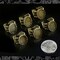 Antiqued Bronze Filigree Ring Blanks with 13mm x 18mm Settings - Set of Six - XXX - RING4